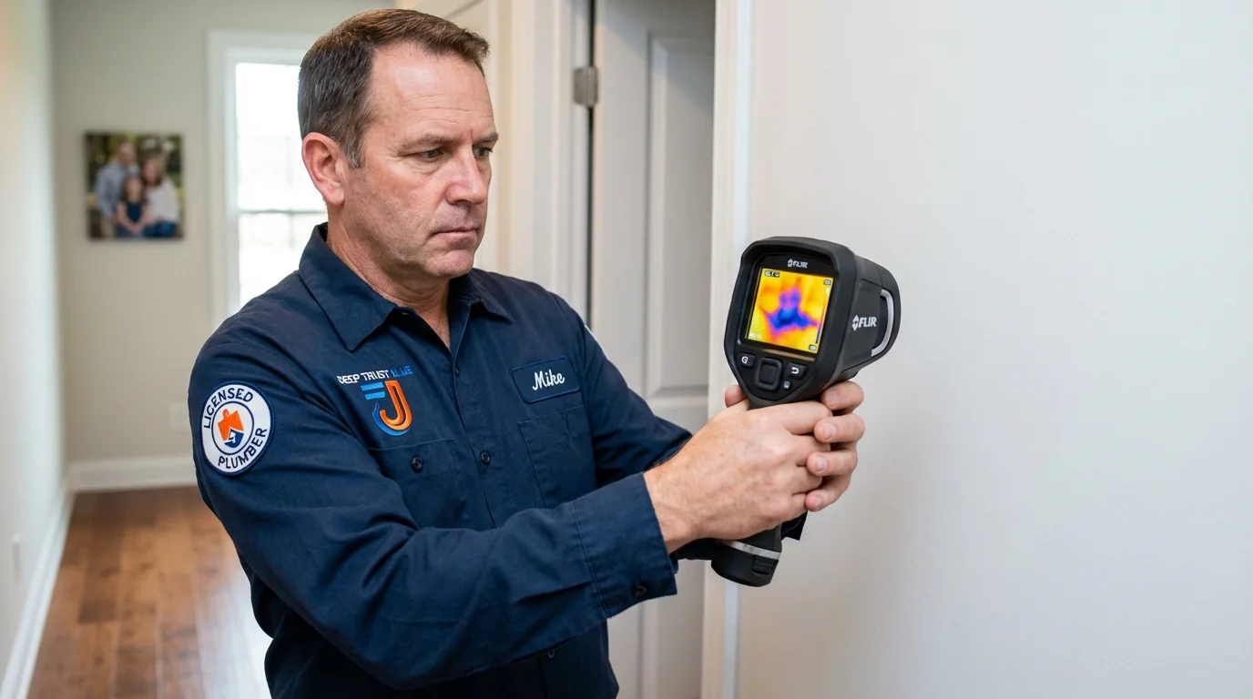 Thermal imaging leak detection by Johns Plumbing LLC in Hesston